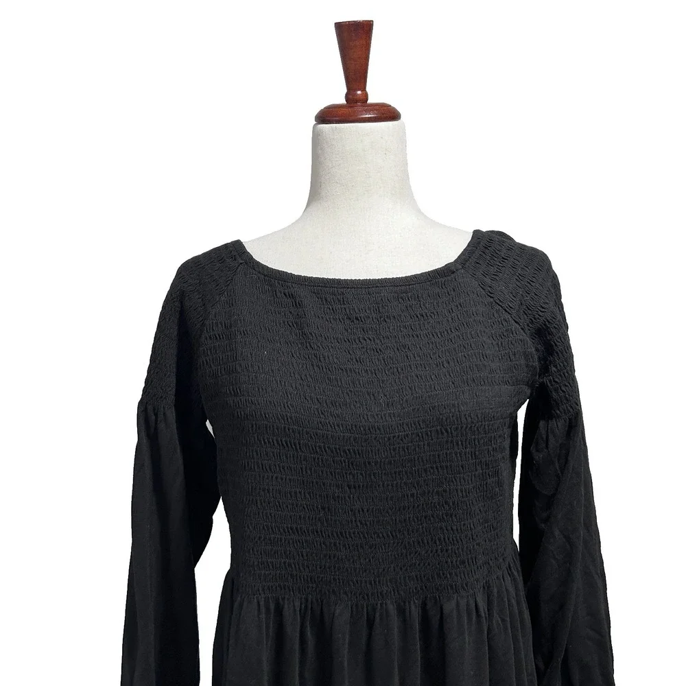 J.Jill J.‎ Jill Women's Top Small Cottagecore Smocked Boho Boatneck Feminine - Picture 9 of 9